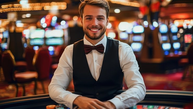 Studio live dealer Speed Baccarat di bento88slot dengan dealer profesional